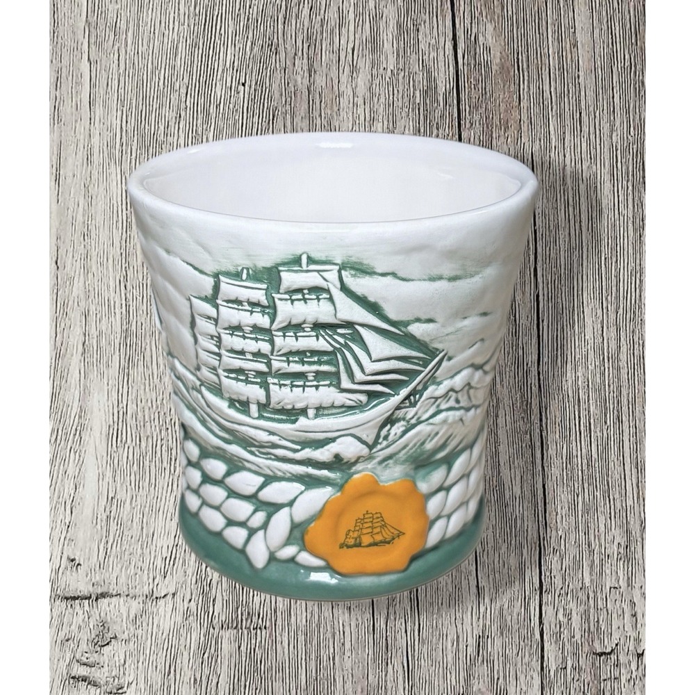 Vintage CUTTY SARK Cup 1998 Clipper Ships Scotch Whiskey Ceramic Tumbler